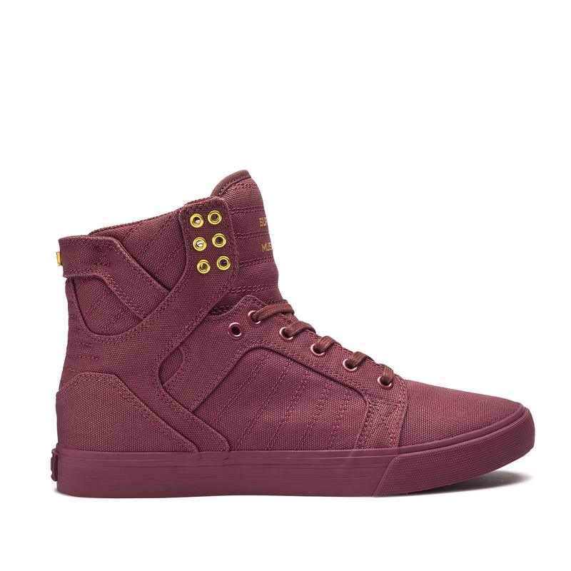 Supra SKYTOP Sneaker High Damen Bordeaux Kaufen ZKUEY5817